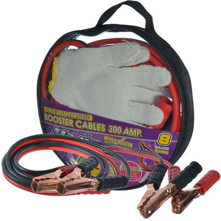 12 Feet Long 6 Gauge 400 Amp Heavy Duty Battery Booster Jumper Cable
