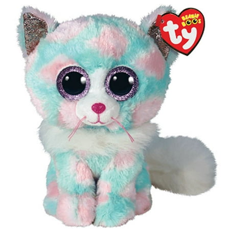 Beanie Boos Opal The Kitty Cat Glitter Eyes Medium Size 9 Inch Plush Toy