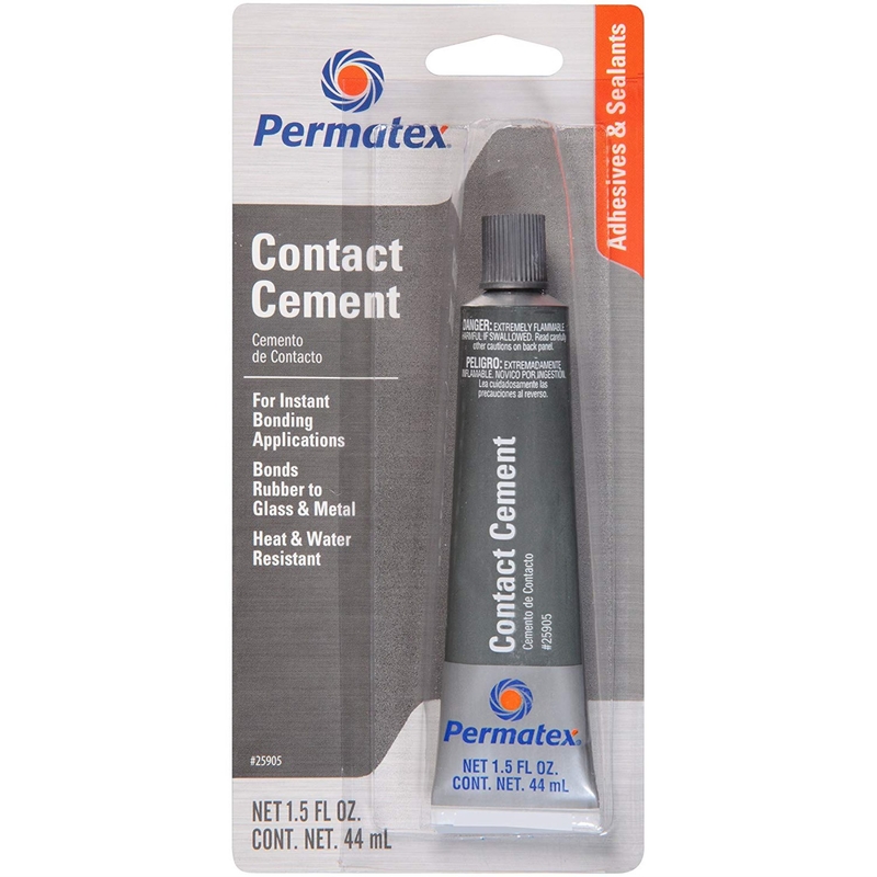 Permatex Contact Cement Liquid Automotive Adhesive 1.5 Ounce For Strong Bonding