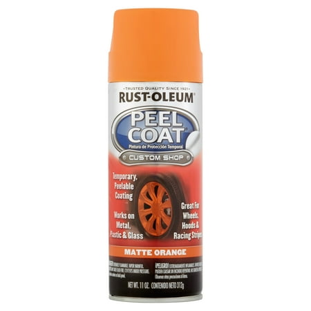Peel Coat Custom Shop Matte Orange Spray Paint, 11 Ounce Can