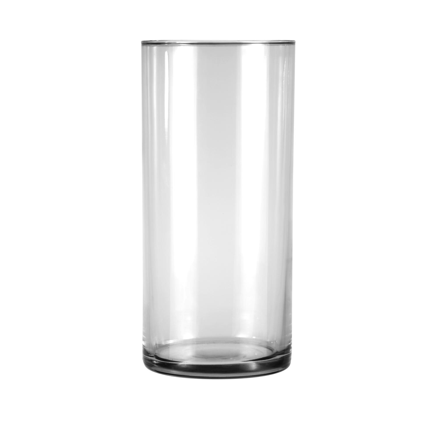 Clear Glass Cylinder Vase 7.75 Inches For Home And Events