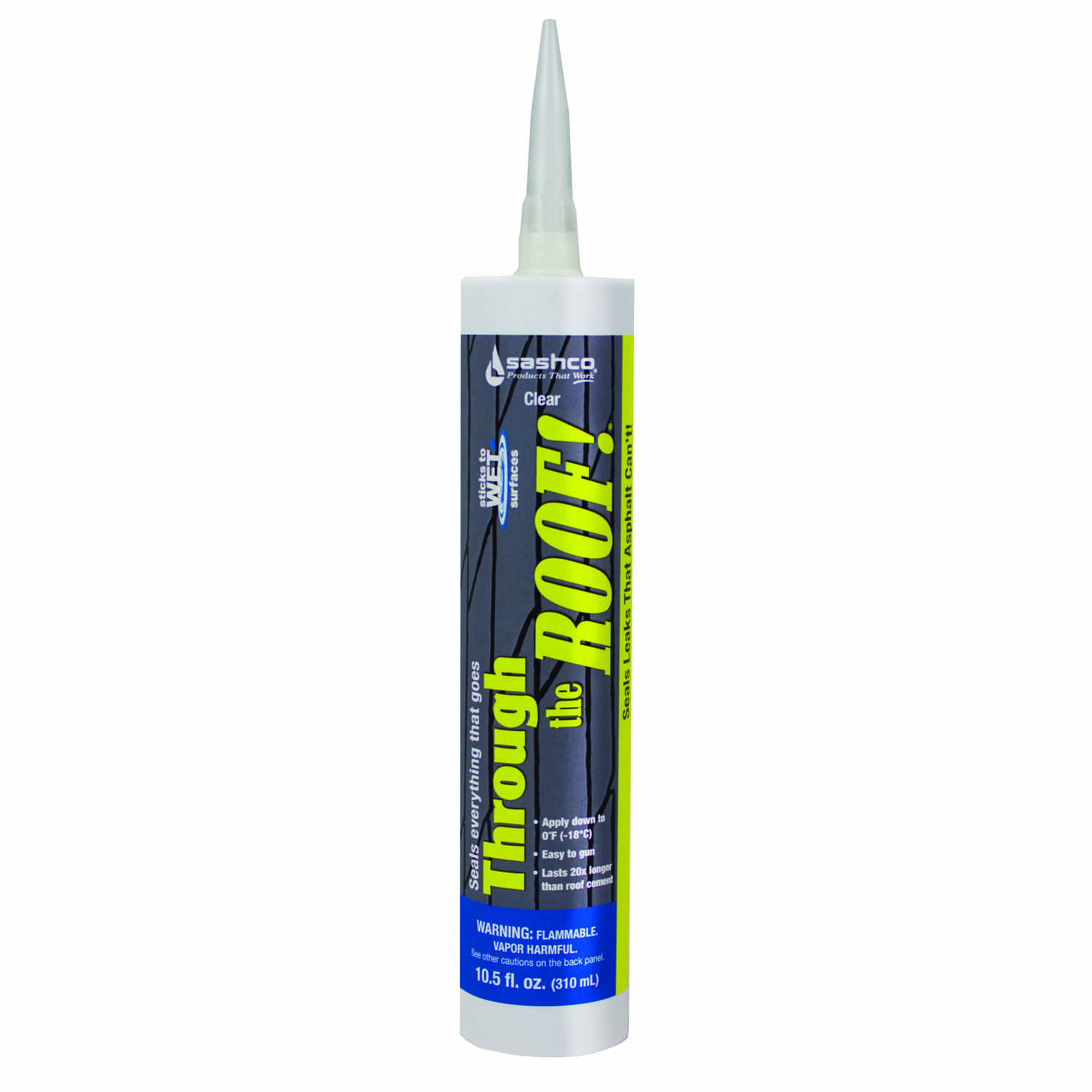 Through The Roof 10.5 Oz. Clear Elastomeric Roof Sealant Cartridge