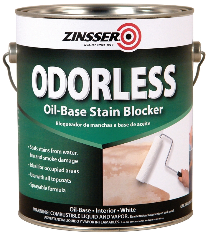 Odorless Oil-based Interior Stain Blocker, Bright White, 1 Gallon