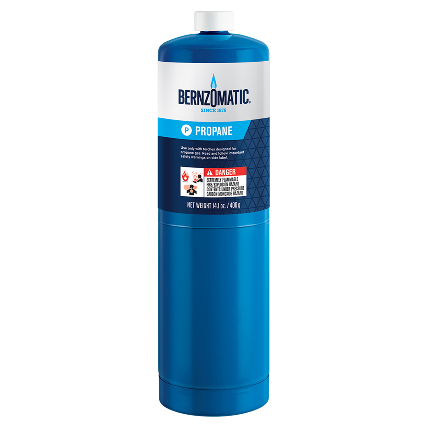 14.1 Oz. Propane Cylinder For Hand Torches - Durable Steel Construction