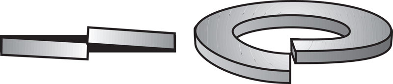 Hillman Zinc-Plated Steel Standard (SAE) Split Lock Washer