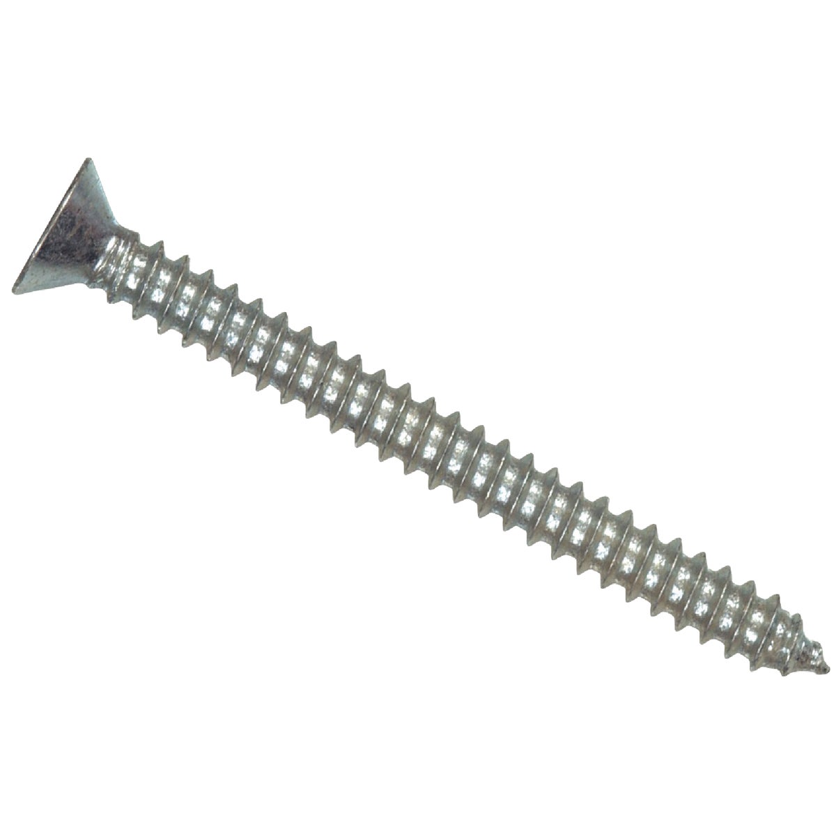 Sheet Metal Screws, Stainless Steel, Flat Head Phillips Head, #10 x 1-1/2 In., 100-Pk.