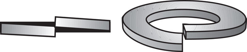 Hillman Zinc-Plated Steel Standard (SAE) Split Lock Washer