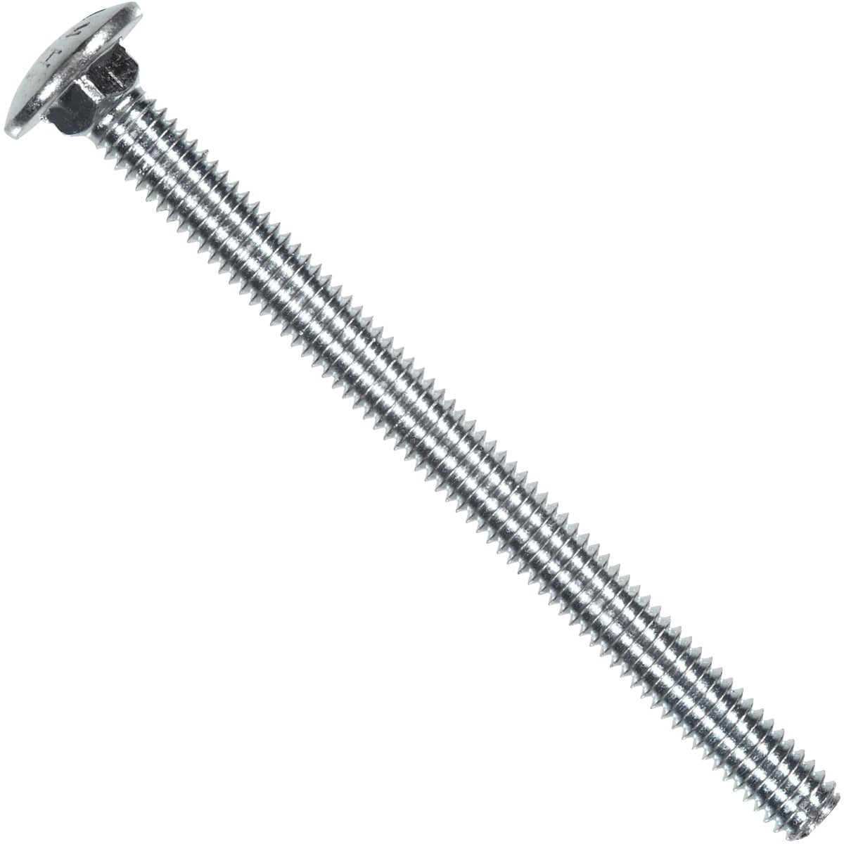 Carriage Bolt, Zinc-Plated Steel, 5/16-18 x 4 In., 50-Pk.