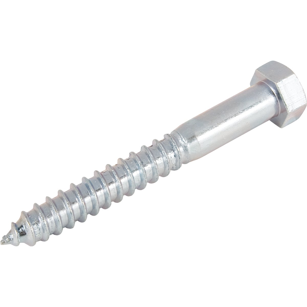 Hex Head Lag Bolt, Zinc, 3/8 x 3.5 In., 50-Ct.
