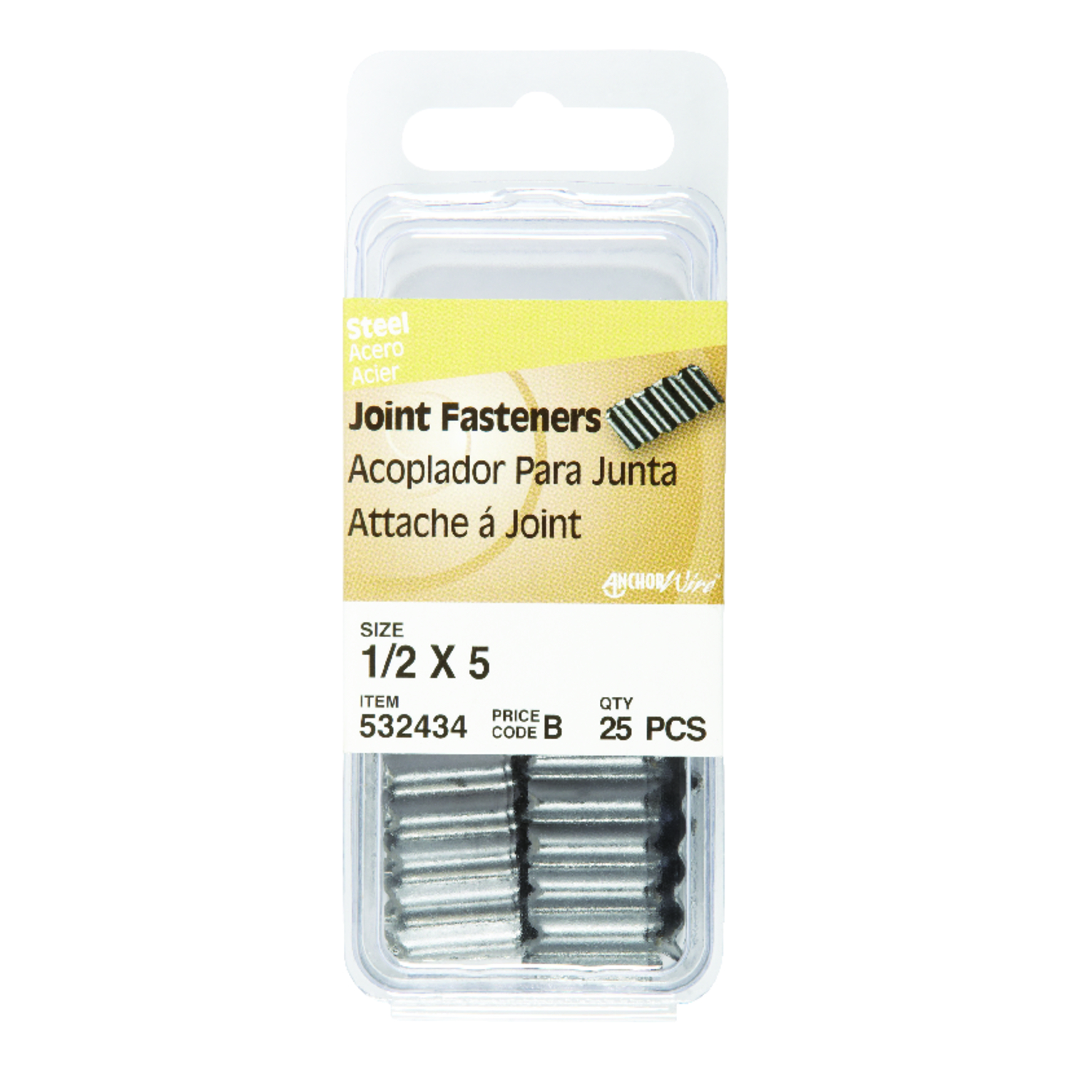 Hillman 1/2 In. 5 ga Corrugated Joint Fastener (25-Count)