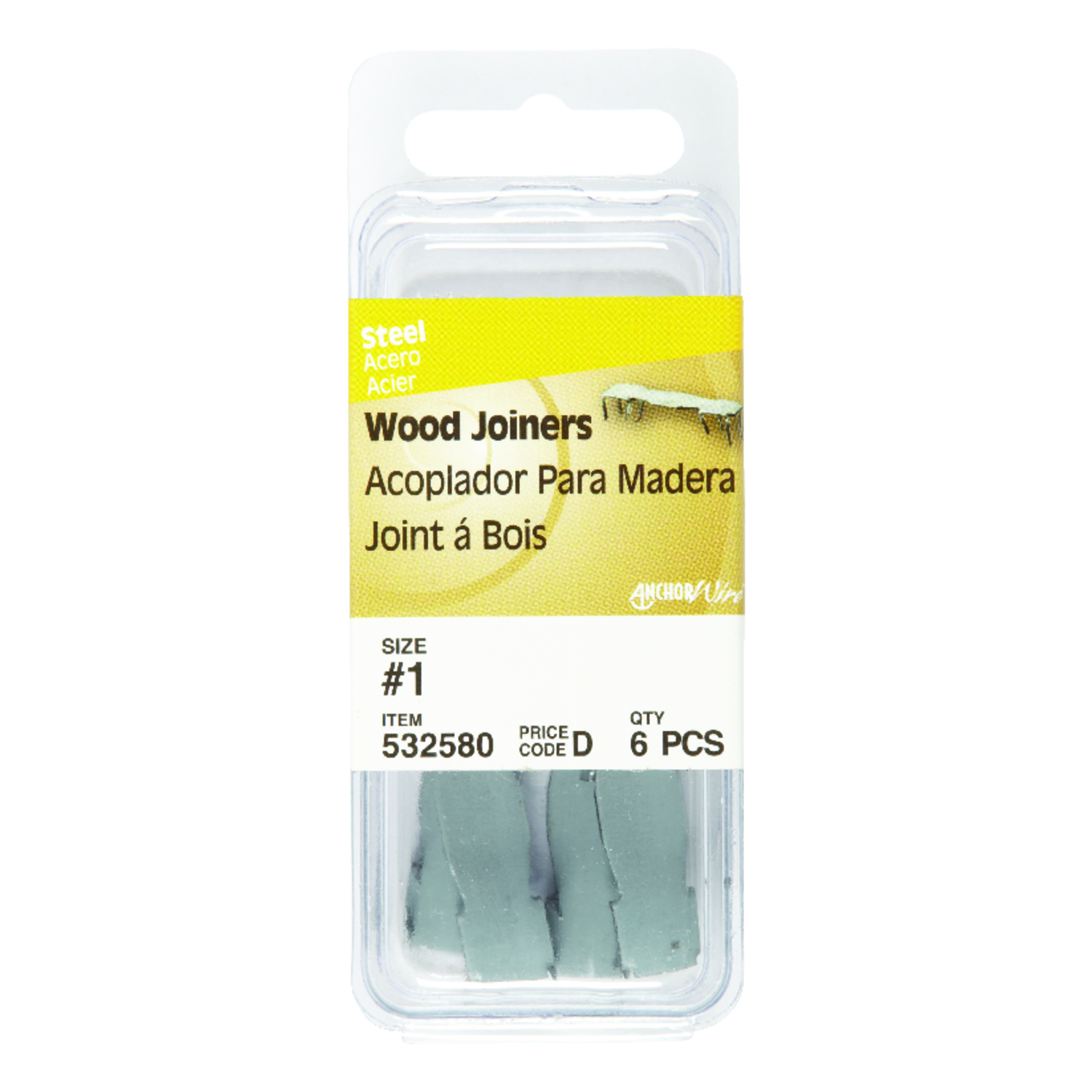 Hillman #1 Rosin Claw Wood Joiner (6-Count)