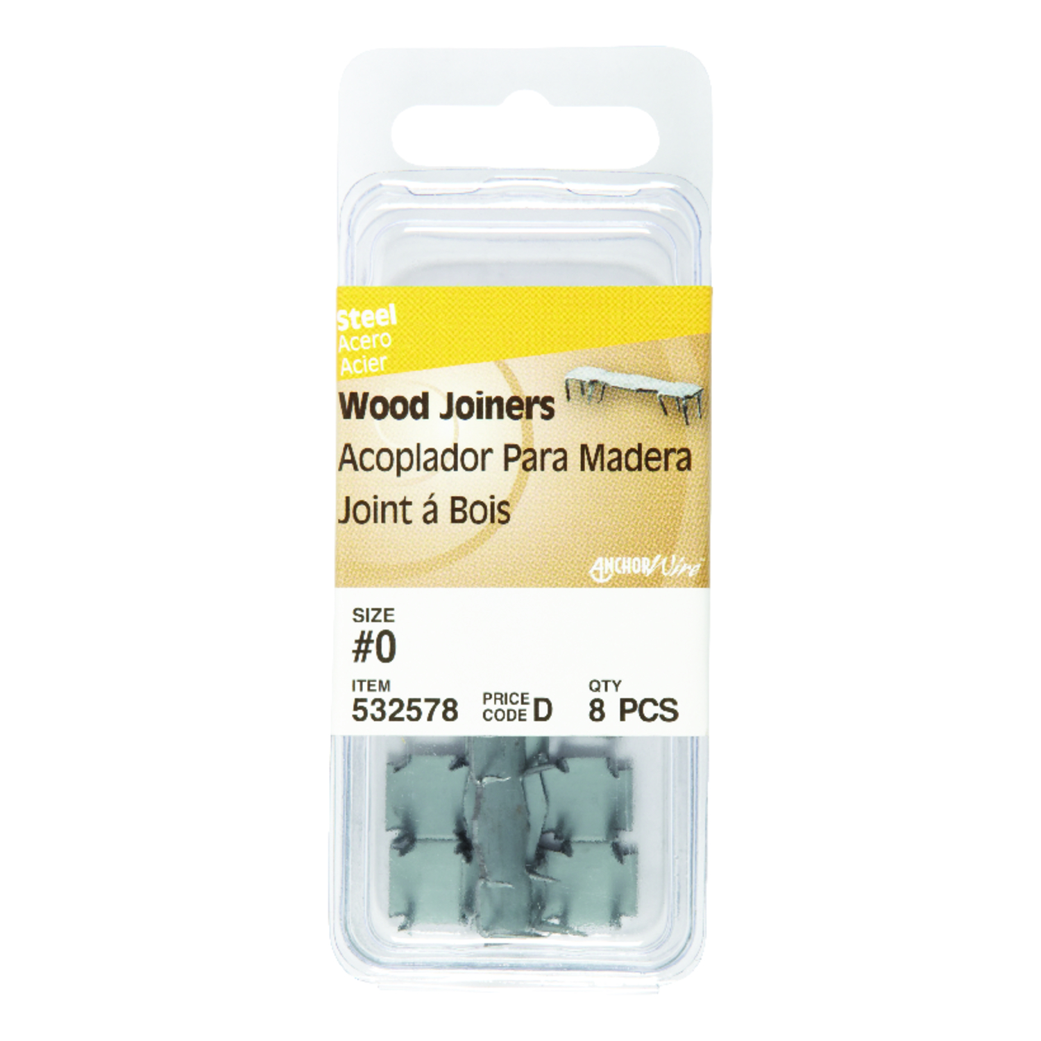 Hillman #0 Rosin Claw Wood Joiner (8-Count)