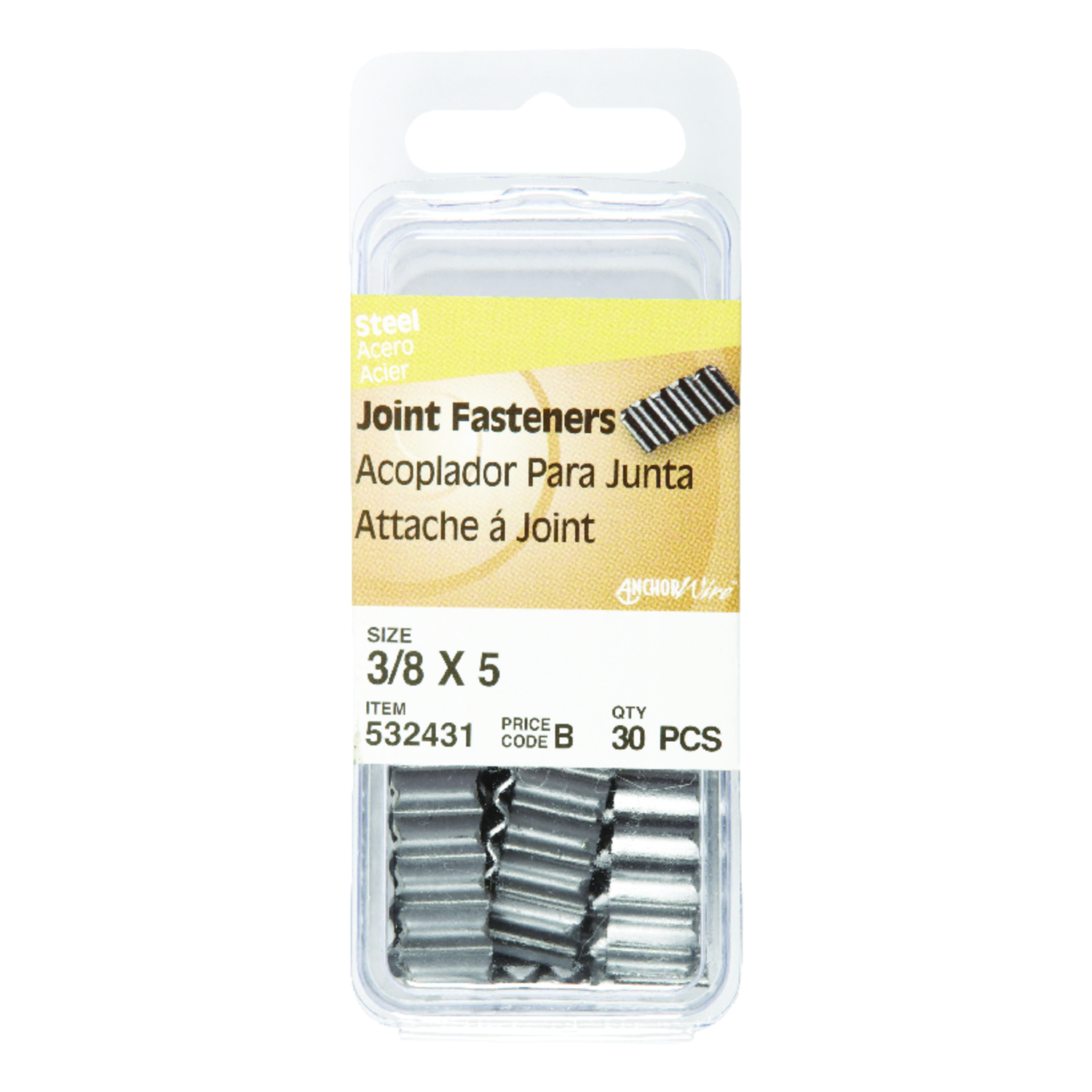 Hillman 3/8 In. 5 ga Corrugated Joint Fastener (30-Count)
