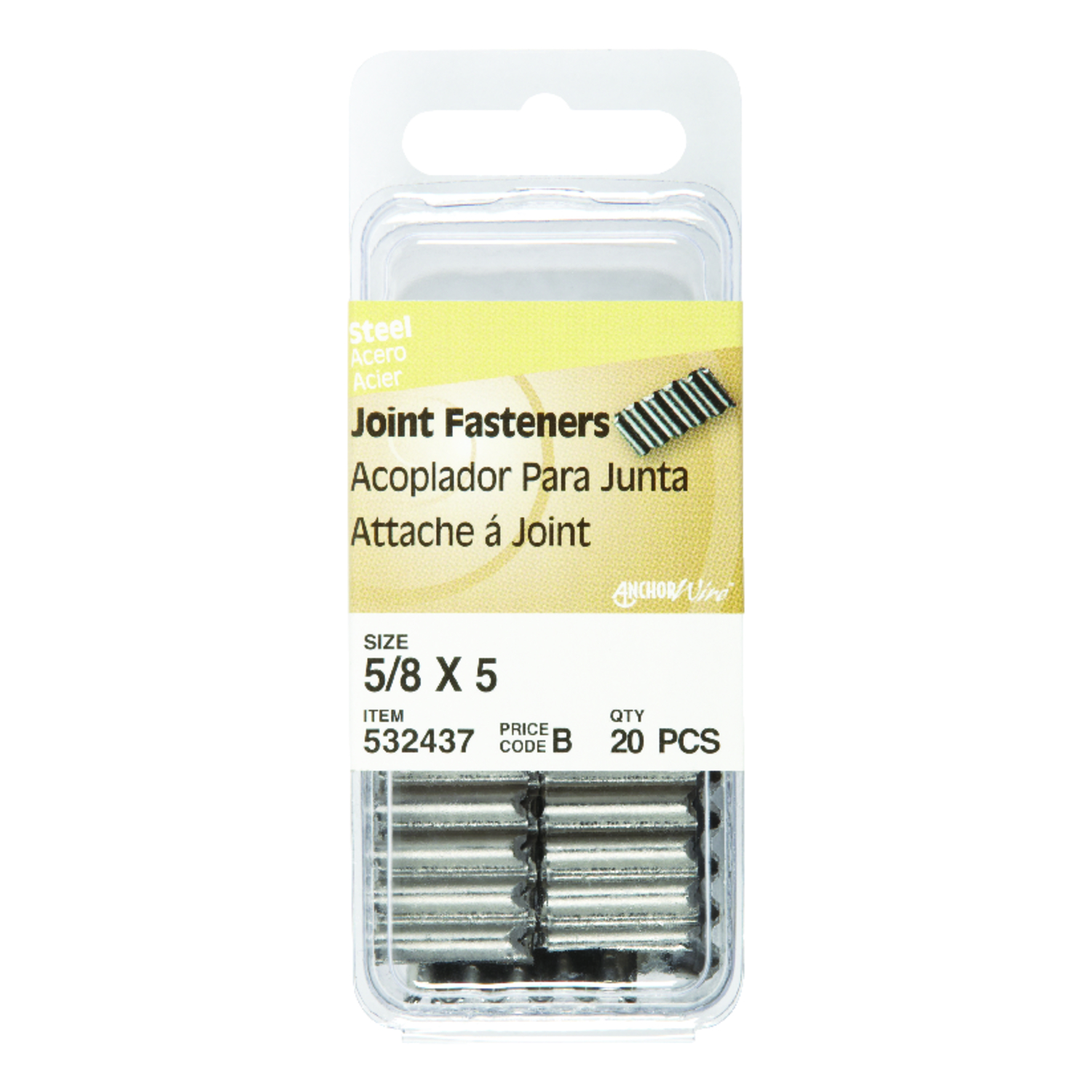 Hillman 5/8 In. 5 ga Corrugated Joint Fastener (20-Count)