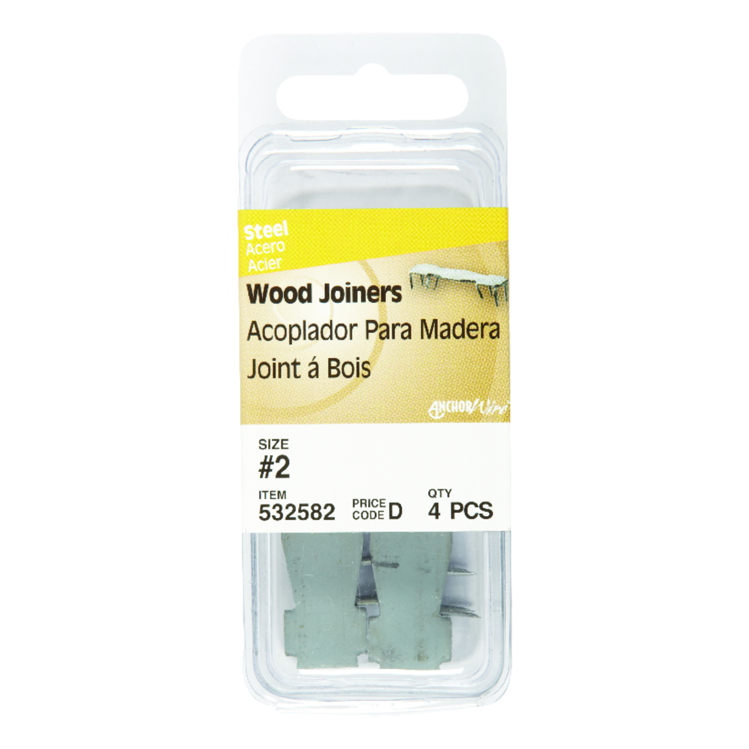 Hillman #2 Rosin Claw Wood Joiner (4 Ct.)