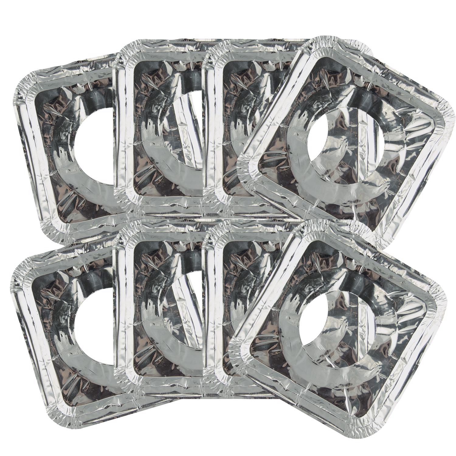 Range Kleen Square Aluminum Foil Gas Stove Bib Liners (8-Pack)