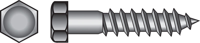 Hillman 3/8-in x 1-in Zinc-Plated Hex-Head Lag Bolt