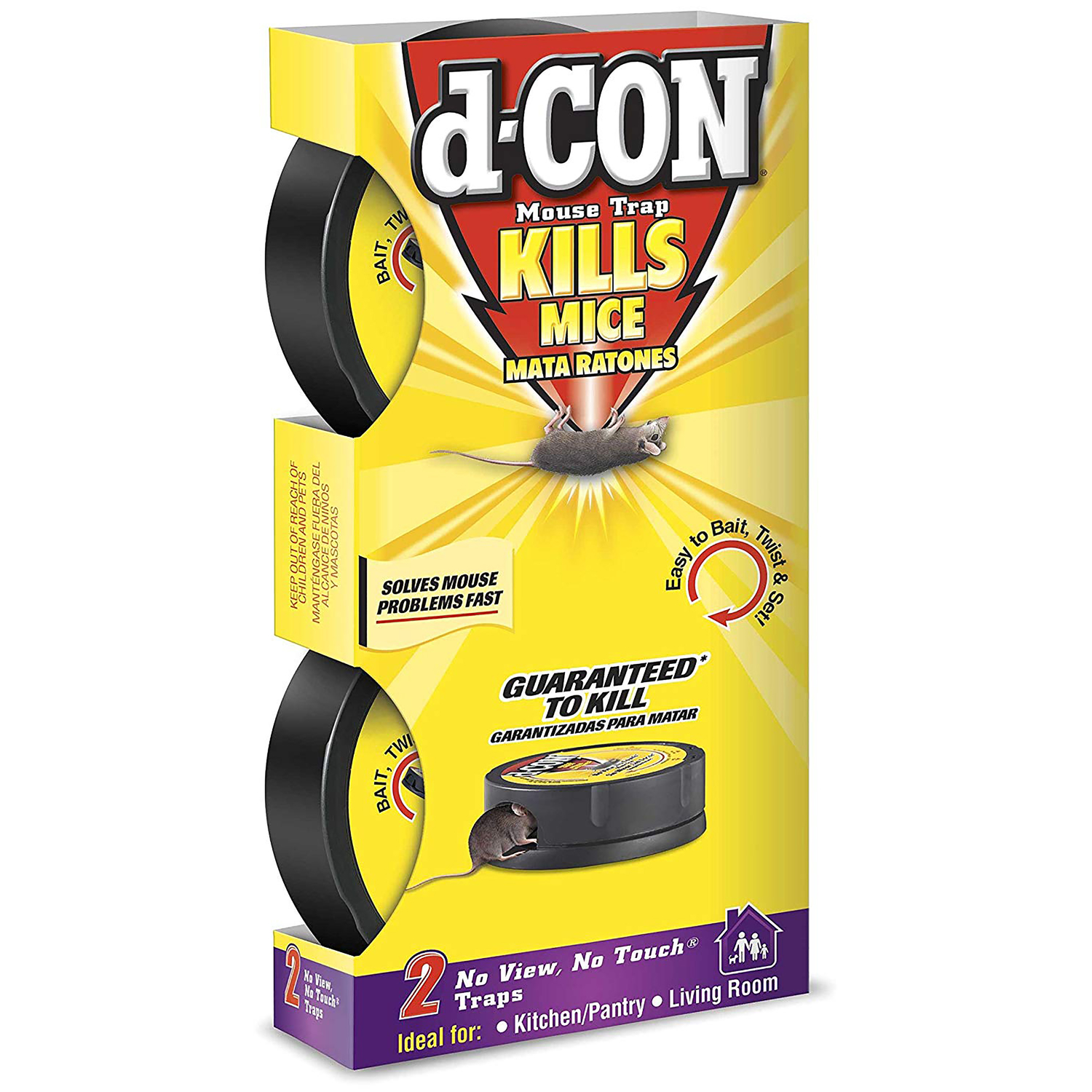 D-Con No View, No Touch Mechanical Mouse Trap (2-Pack)