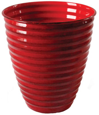 Avondale Venti 14 Inch Premium Indoor & Outdoor Spun Metal Planter - Autumn Blaze