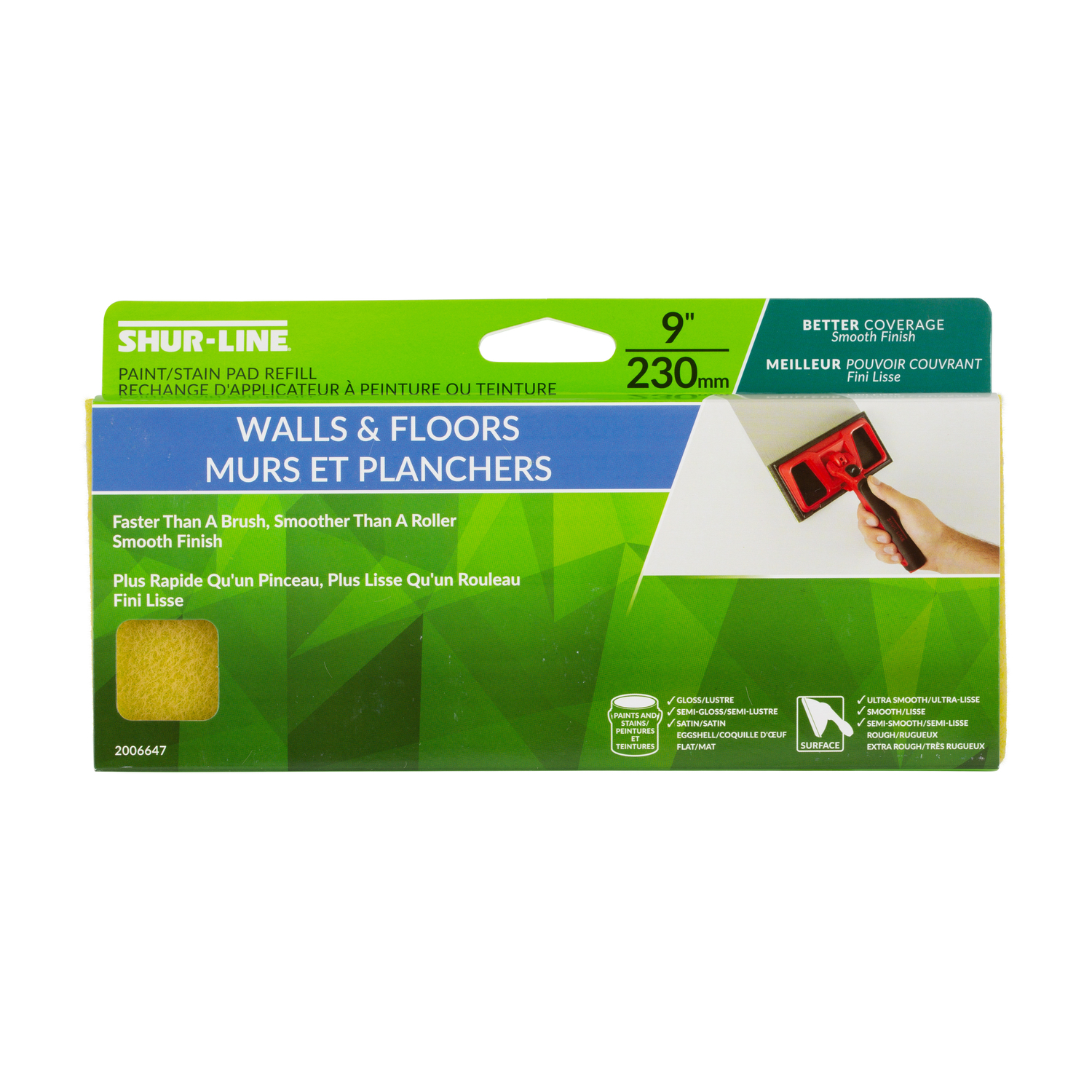 Pad Painter Refill, 9-In.