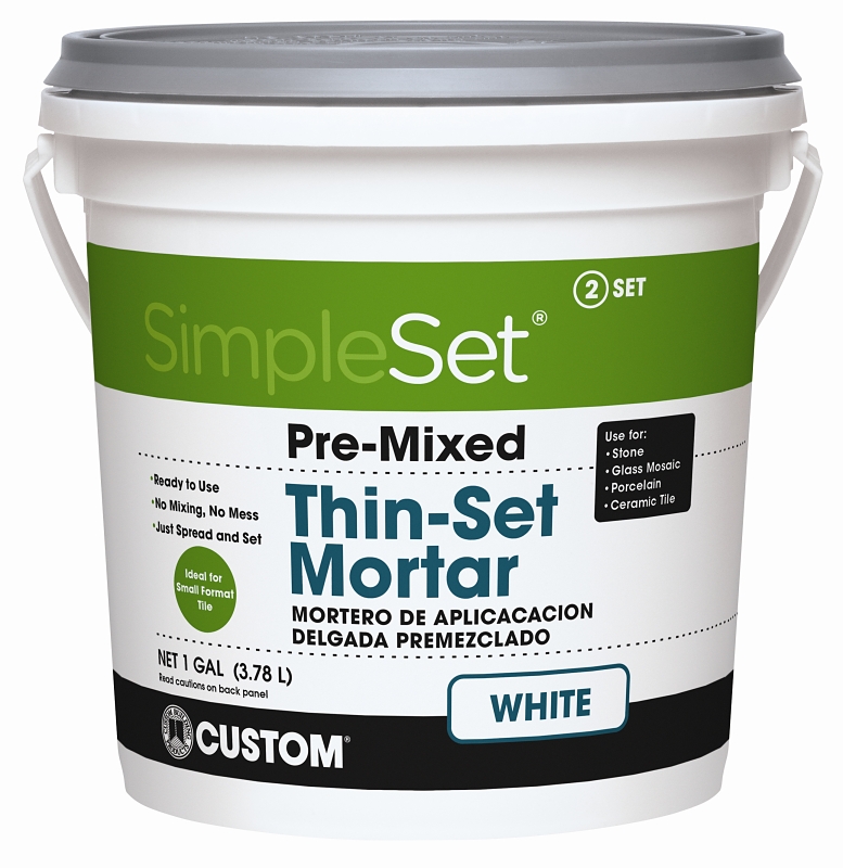Simpleset Gallon White Pre-mixed Thin-set Mortar
