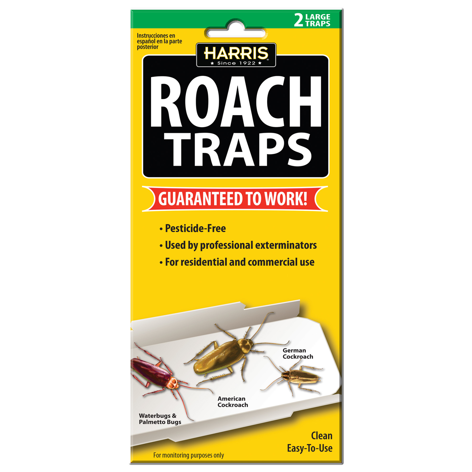 Harris Glue Indoor Roach Trap (2-Pack)