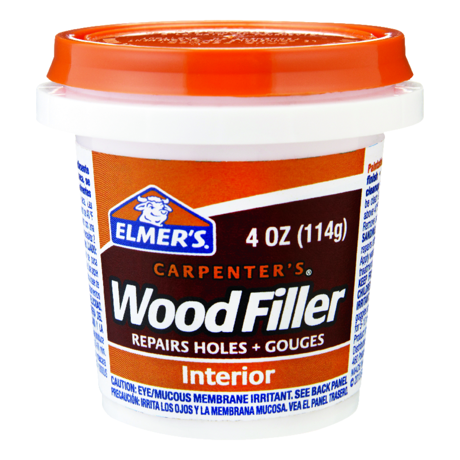 Carpenter's Natural Wood Filler 4 Oz - Ideal For Interior Repairs