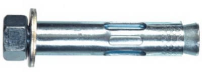 Hex Nut Sleeve Anchor, Steel/Zinc, 1/2 x 3 In., 25-Pk.