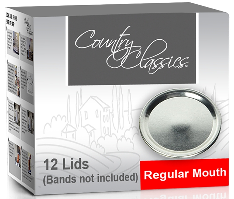 Country Classics Regular Mouth Canning Jar Lids (12-Count)