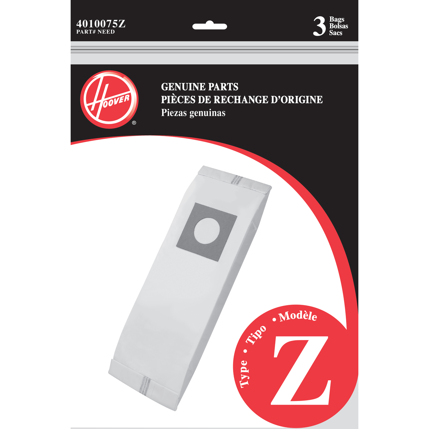 Hoover Type Z Standard Vacuum Bag (3-Pack)