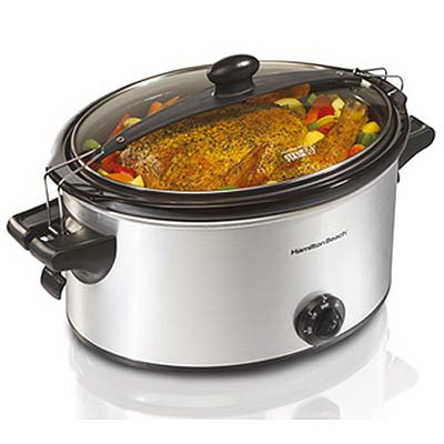 Stay Or Go 6 Qt. Stainless Steel Slow Cooker Model 33262