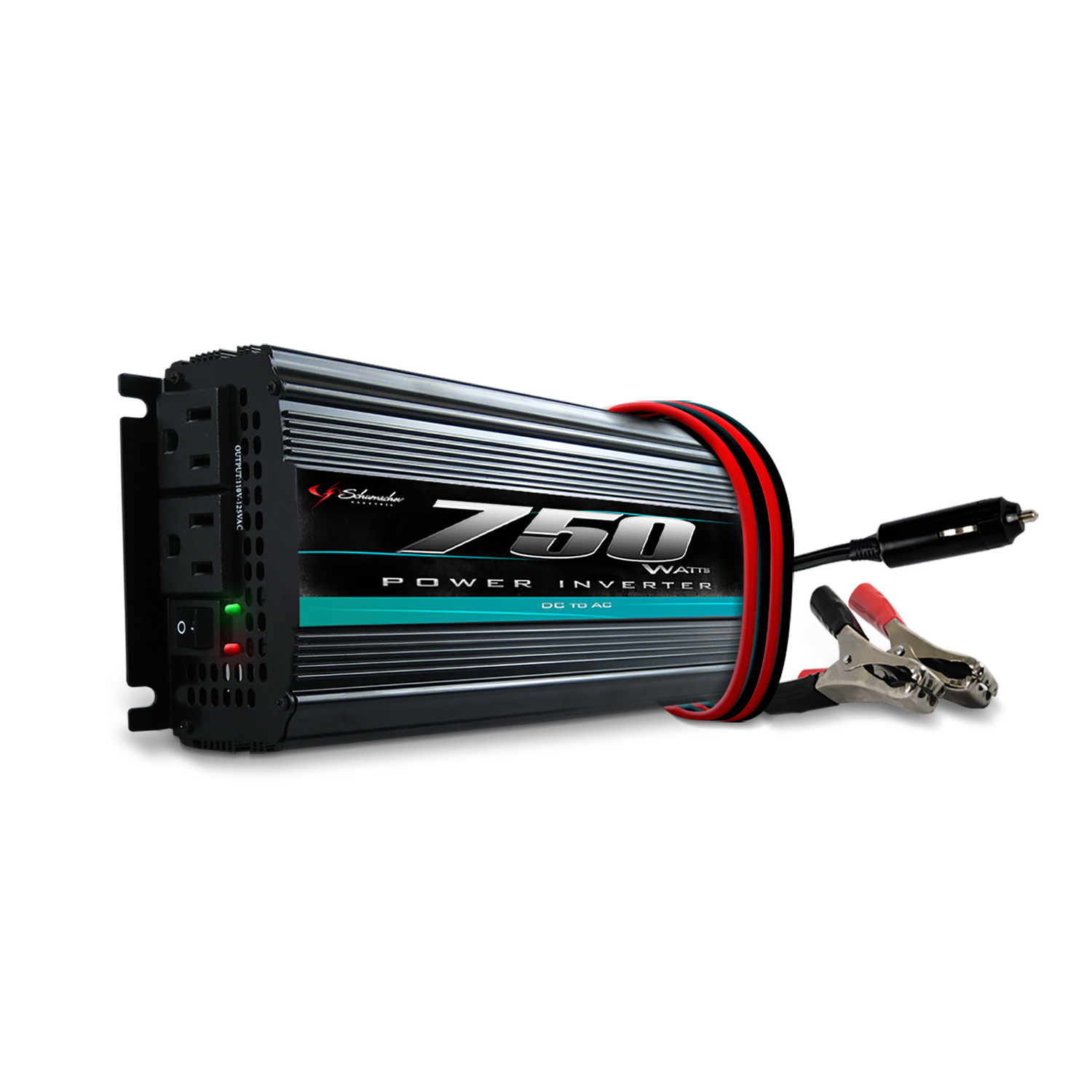 750w Analog Power Inverter With 1500w Peak Power And 2 Ac Outlets