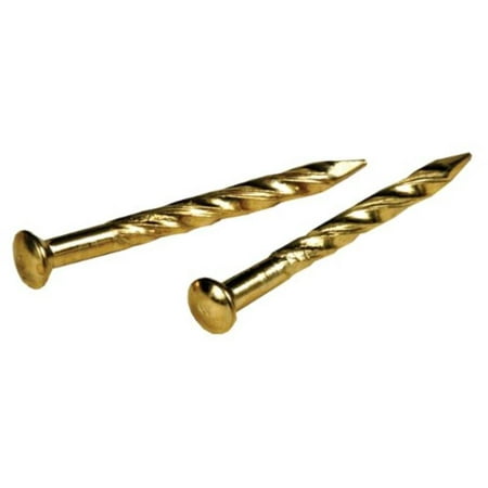 Brass Metal Trim Nails, 7/8 Inch, 1 Ounce, Fas-pak