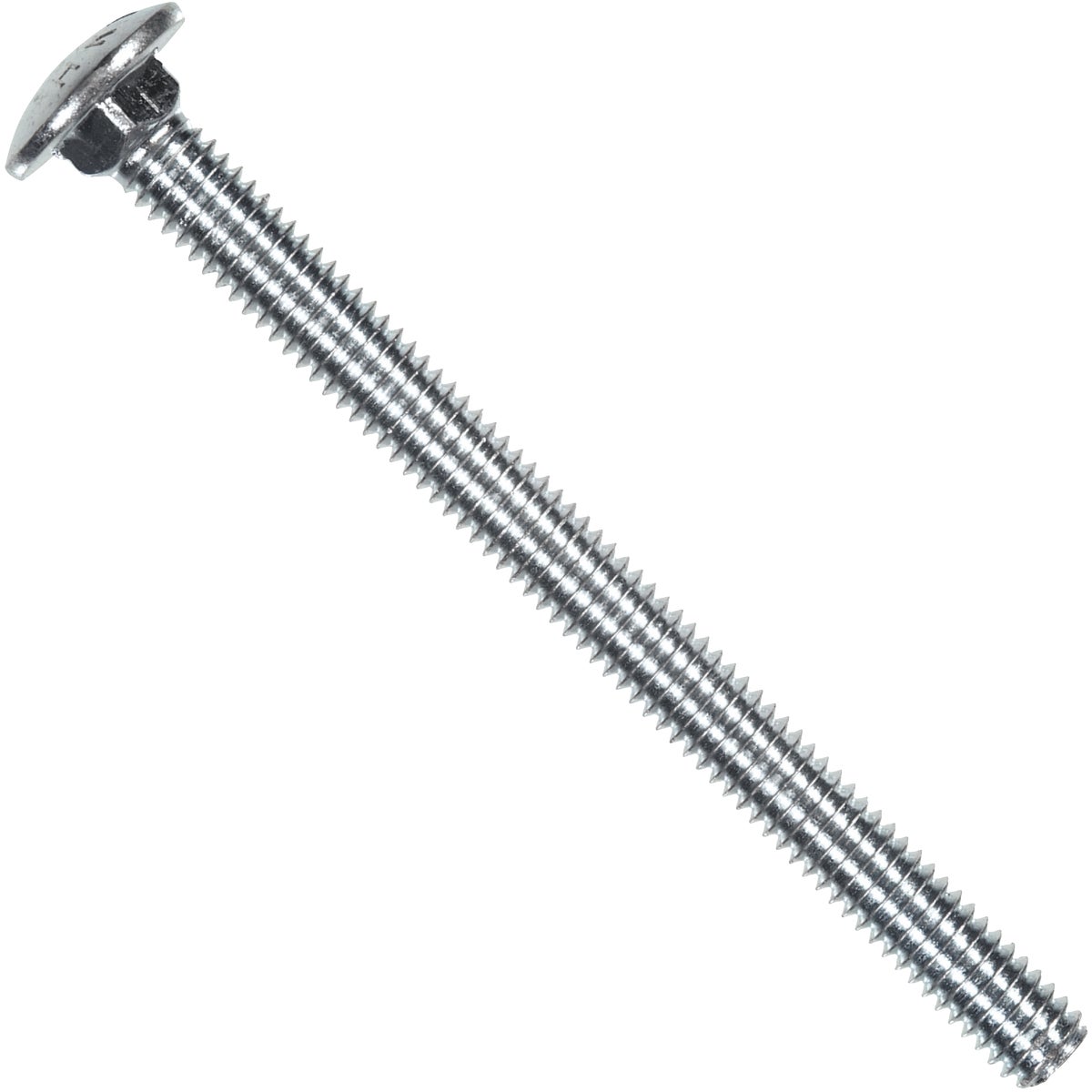 Carriage Bolt, Zinc-Plated Steel, 1/4 x 20 x 3/4 In., 100-Pk.