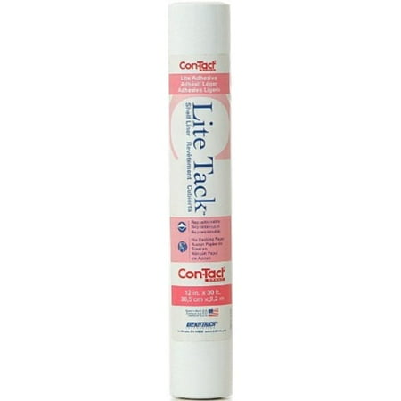 12-inch X 30-foot Repositionable Shelf Liner, White Matte Finish