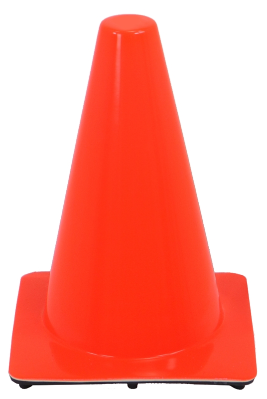 Orange Safety Cone, 12-In.