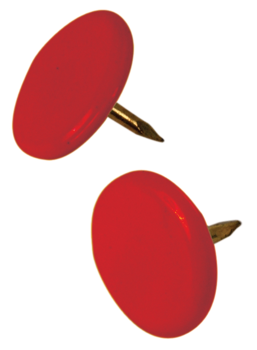 532449 Thumb Tacks, Red - 40 Count - Pack of 6