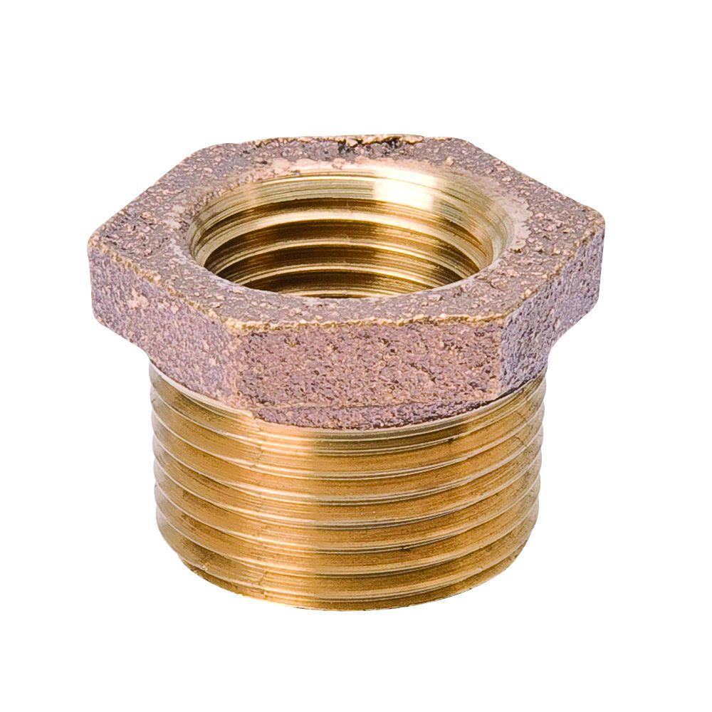 1/4 In. X 1/8 In. Brass Fpt Hex Bushing - Durable Plumbing Fitting