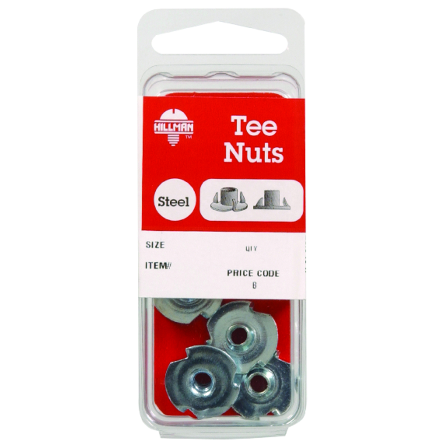 Hillman #10 24 tpi Pronged Tee Nuts (4-Count)