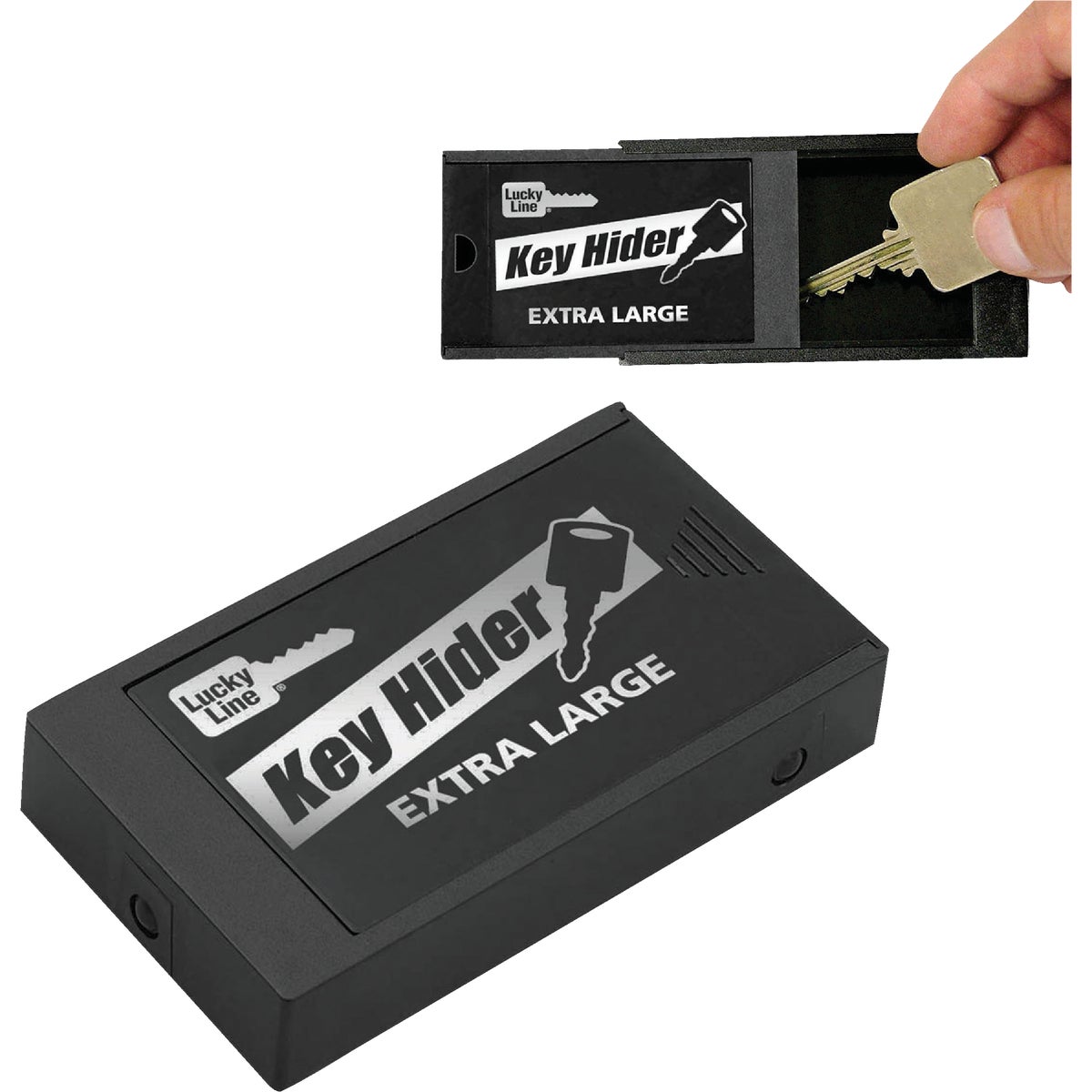 Black Plastic Extra Large Magnetic Key Hider Model 91201