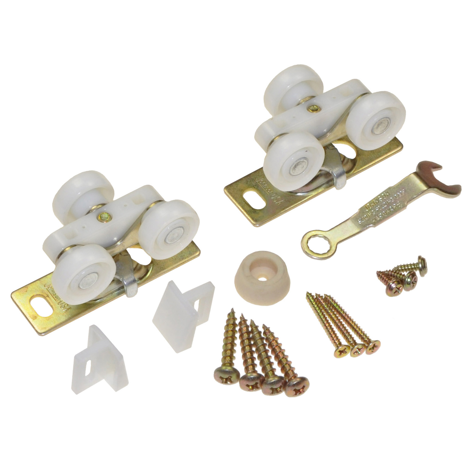 Johnson Hardware 1500 Series 36 In. W. Pocket Door Hardware Set