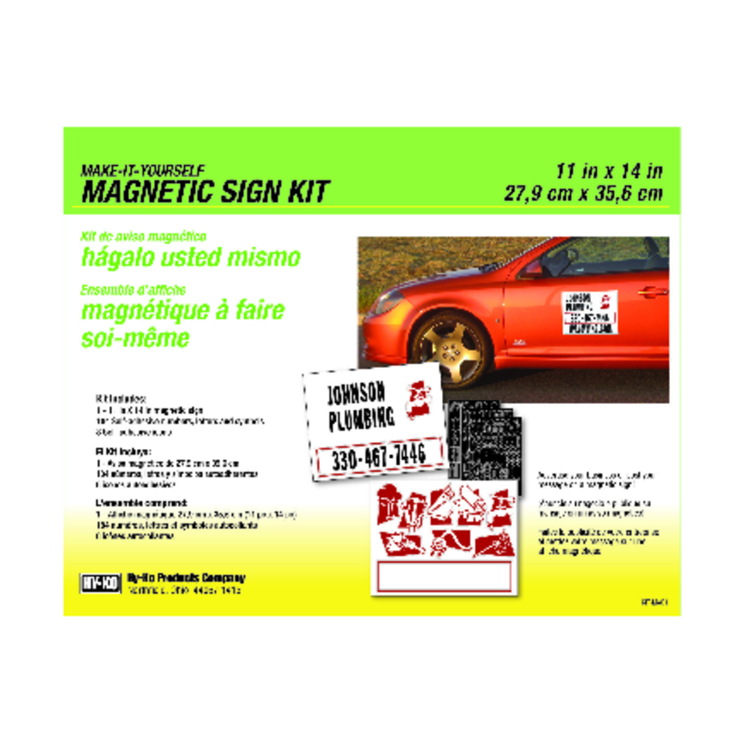 Hy-Ko Magnetic Make-It-Yourself Sign Kit