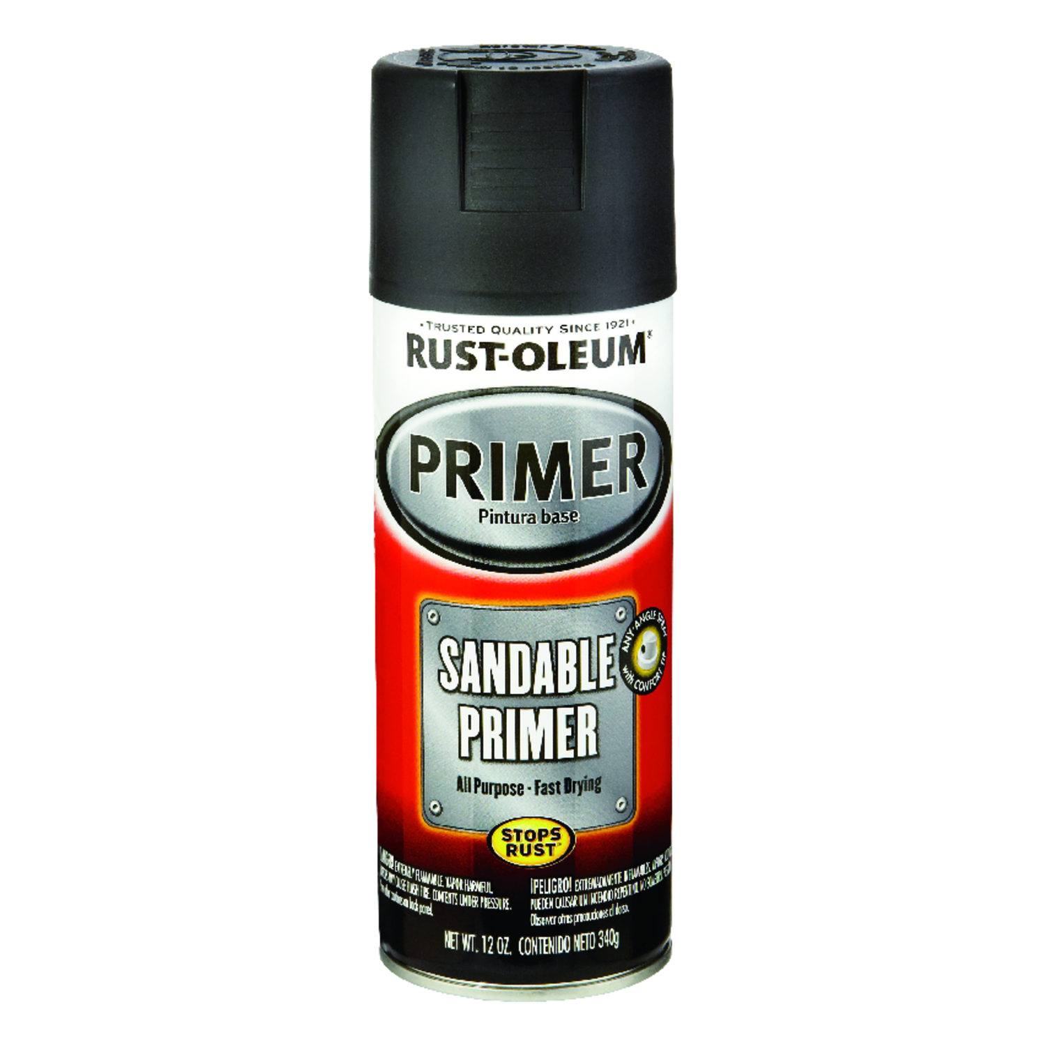 Automotive Sandable Primer Spray, 12 Oz., Black - Durable Base Coat