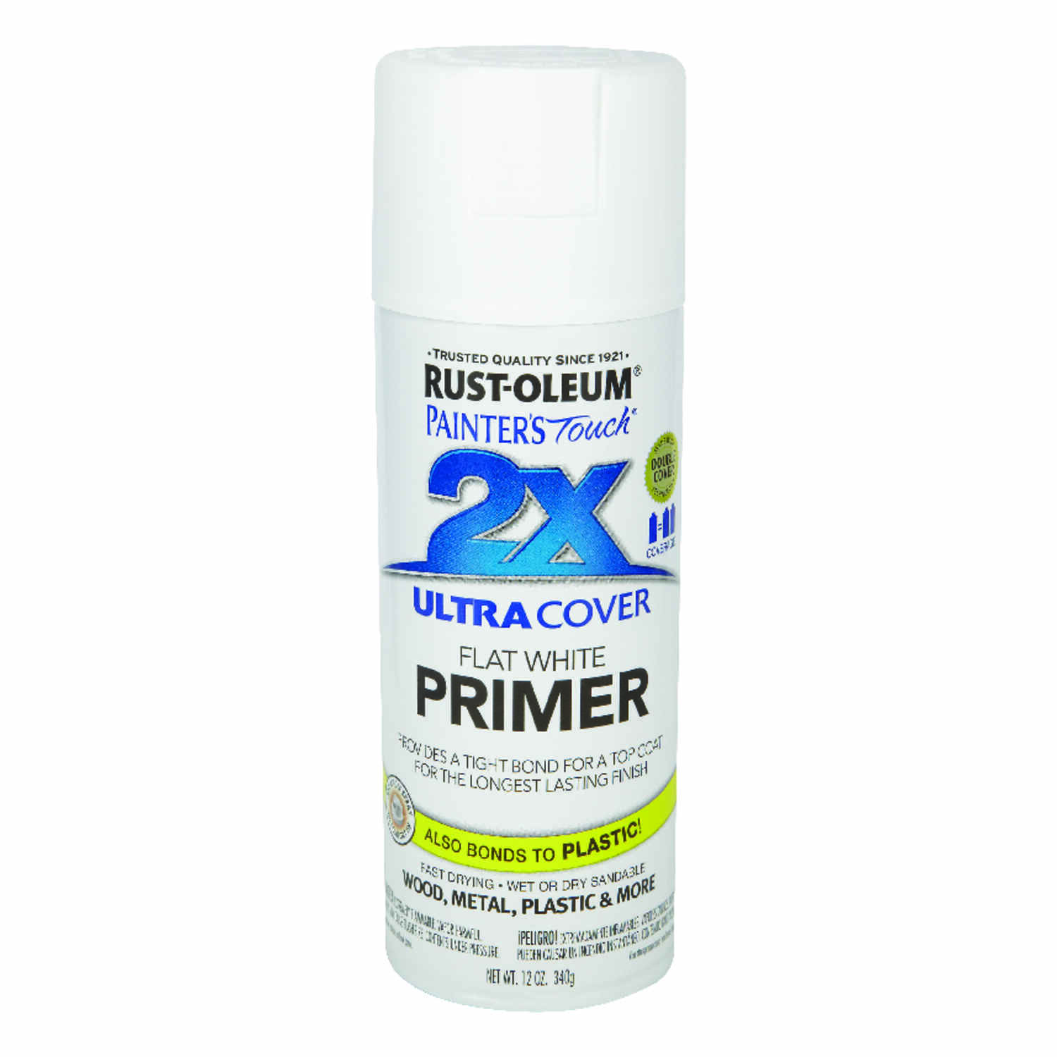 Painter's Touch 2x Ultra Cover White Spray Paint Primer, 12 Oz.