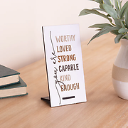SNAP SIGN - YOU ARE LOVED - STRONG - CAPABLE - KIND - ENOUGH
