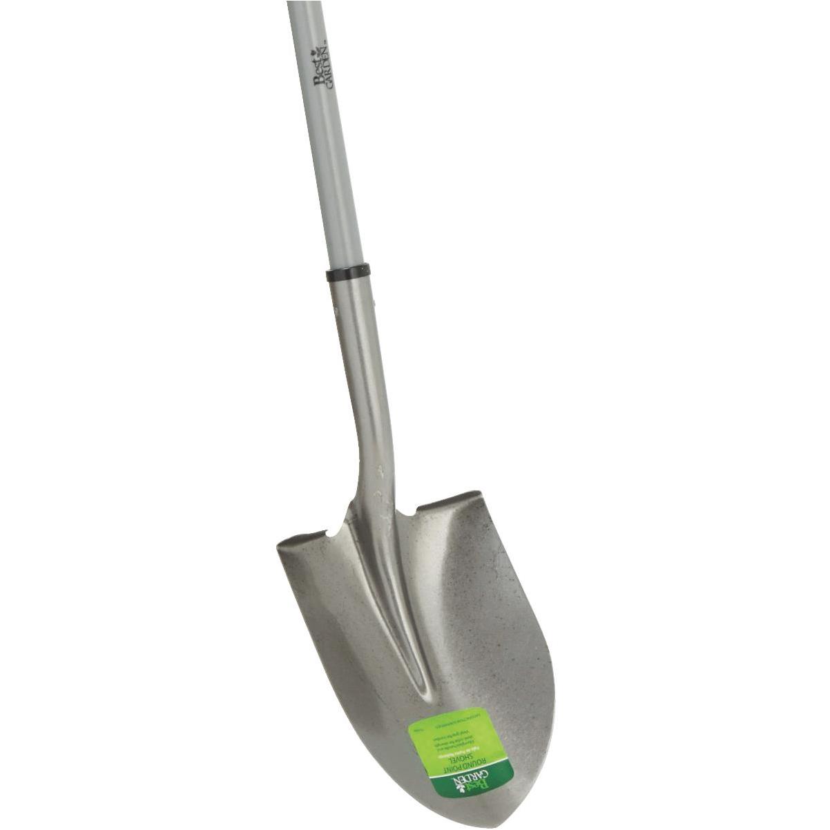 46 Inch Fiberglass Handle Round Point Shovel With Steel Collar