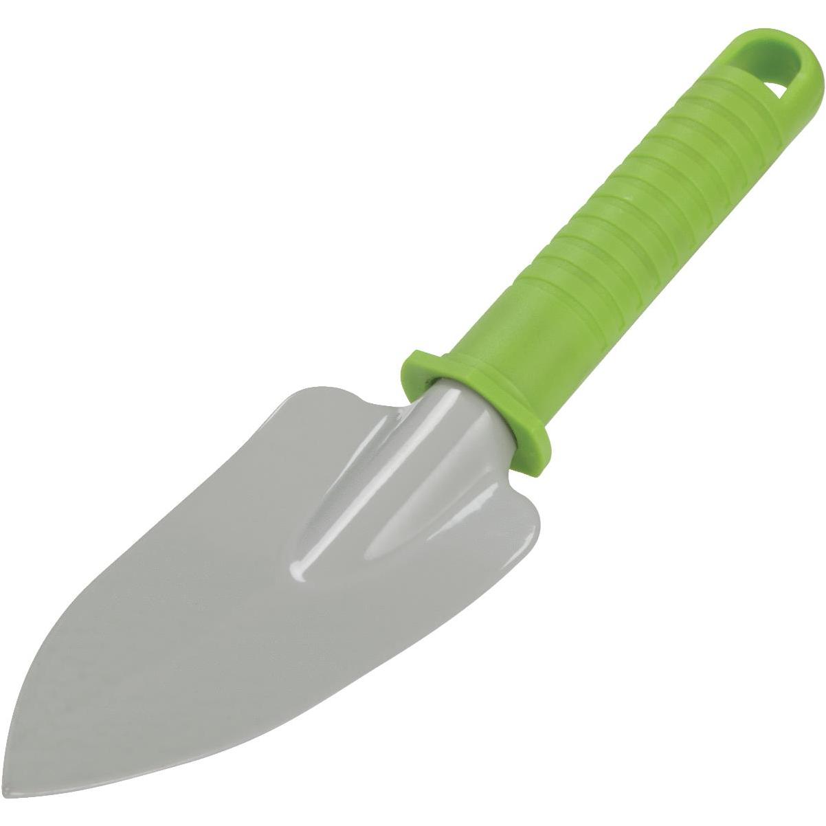 10 Inch Green Handle Garden Transplanter With Metal Blade