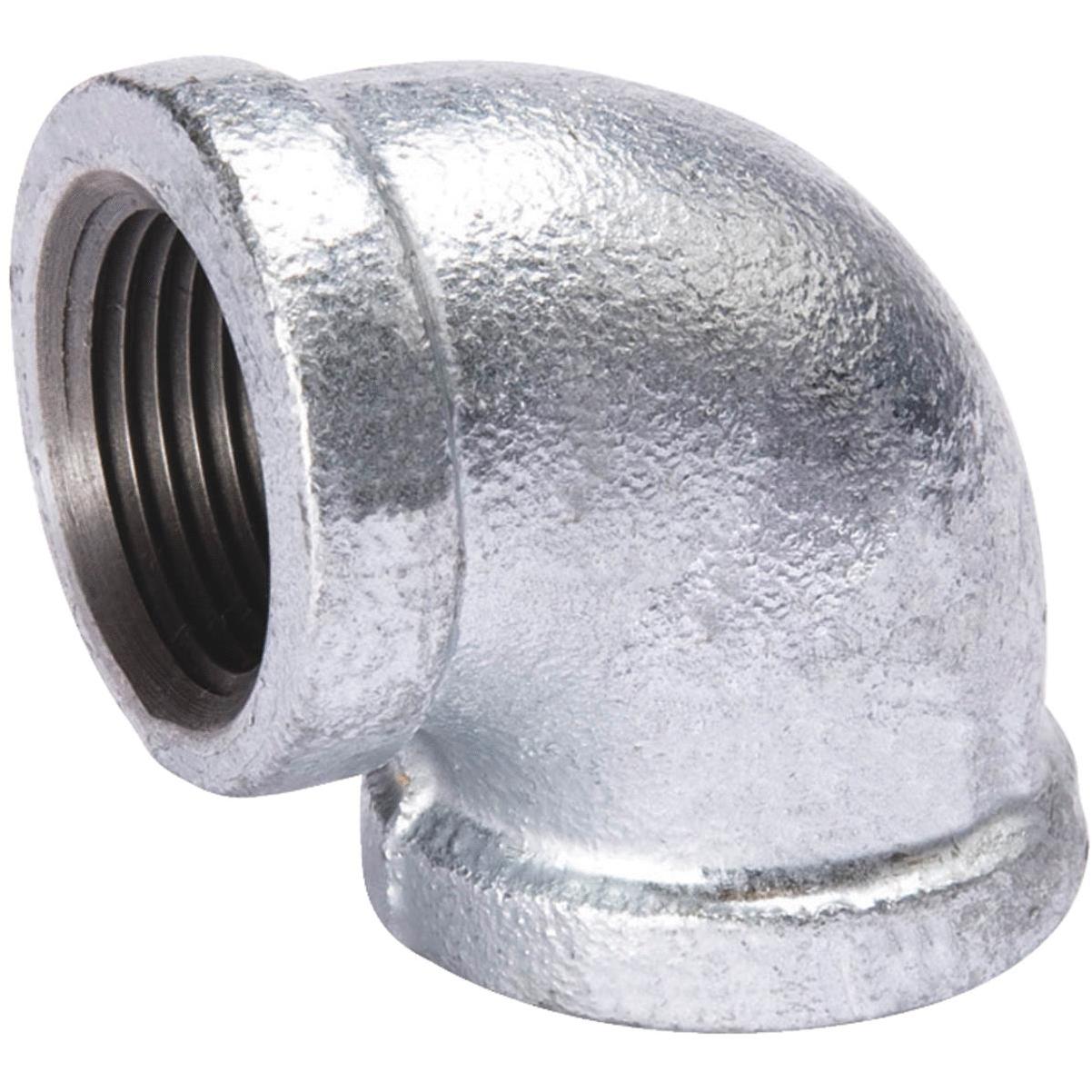 3/4 Inch 90 Degree Galvanized Elbow Fitting - Malleable Iron