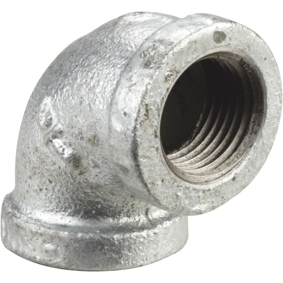 1/2 Inch 90 Degree Galvanized Elbow Fitting - Malleable Iron