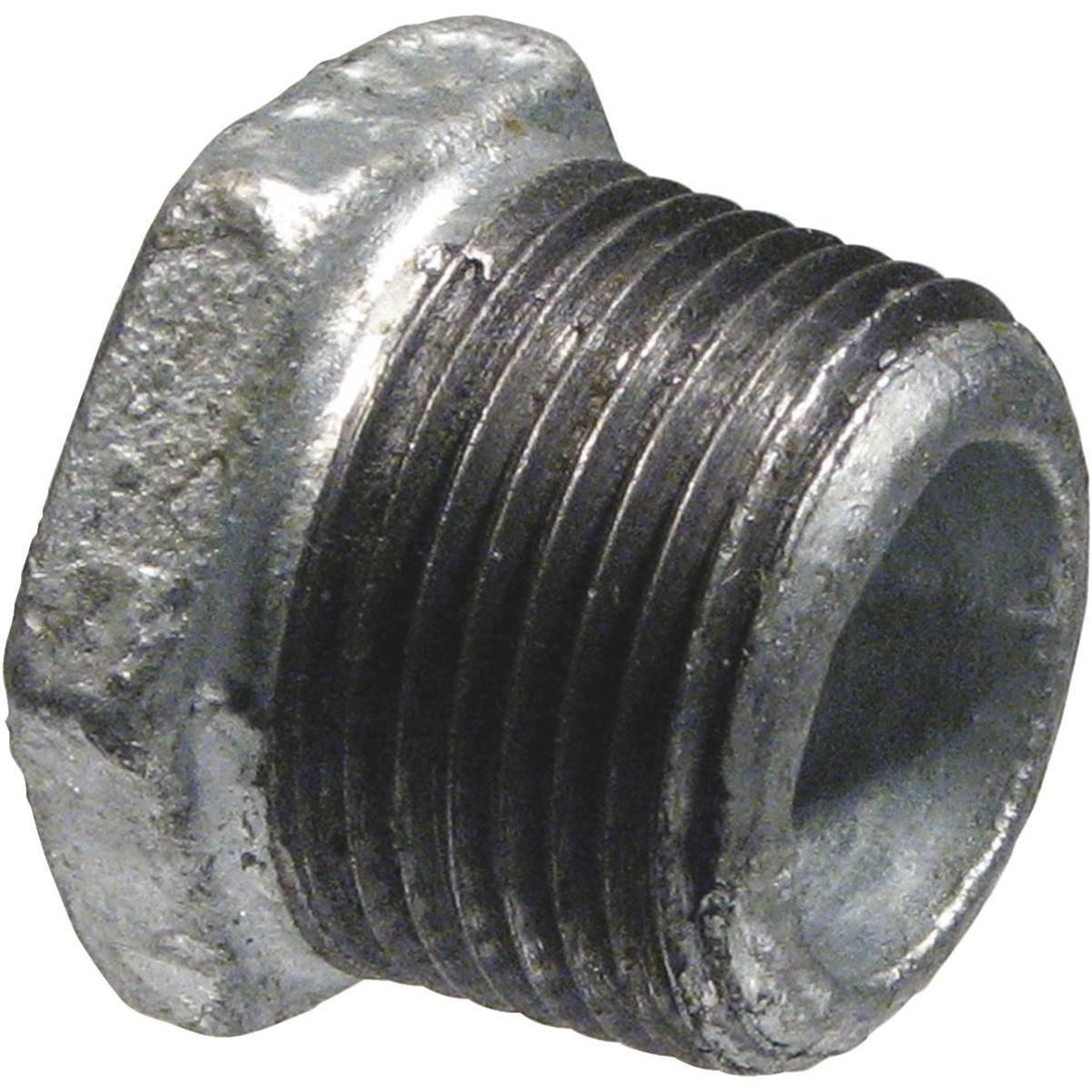 1 Inch X 3/4 Inch Hex Galvanized Malleable Iron Bushing Fitting